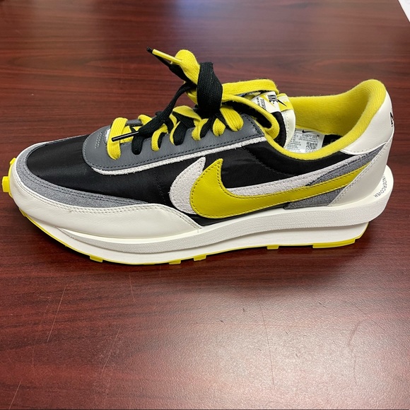 Nike LD Waffle Sacai Undercover “Black Bright Citron” NEW Men’s Size 13 Sneakers - Picture 7 of 8